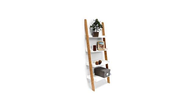 Relaxdays Leiterregal BAMBOO Bild 2