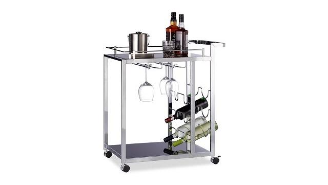 Relaxdays Servierwagen Glas BARON Bild 2
