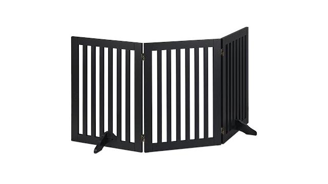Relaxdays Schwarzes Absperrgitter 92 cm Bild 2
