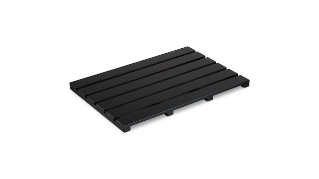 Relaxdays Bambus Badematte schwarz Bild 2