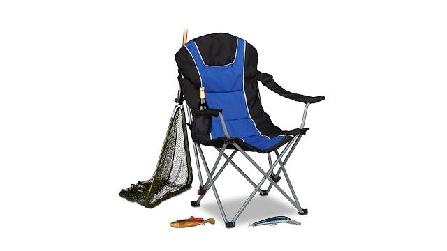 Relaxdays Campingstuhl faltbar mit Polsterung Bild 2