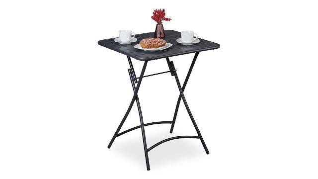 Relaxdays Metall Balkontisch klappbar Bild 2