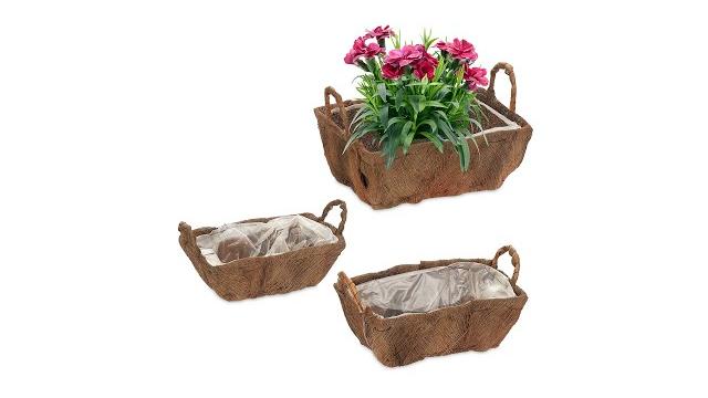 Relaxdays Blumenkasten Balkon 3er Set Bild 2
