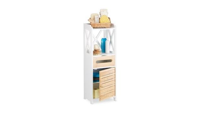 Relaxdays Beistellschrank klein mit 5 Ablagen Bild 2
