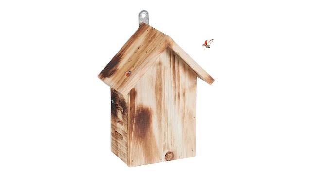 Relaxdays Marienkäferhaus aus Holz Bild 2