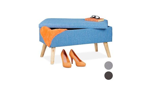 Relaxdays Sitzbank mit Stauraum Bild 2