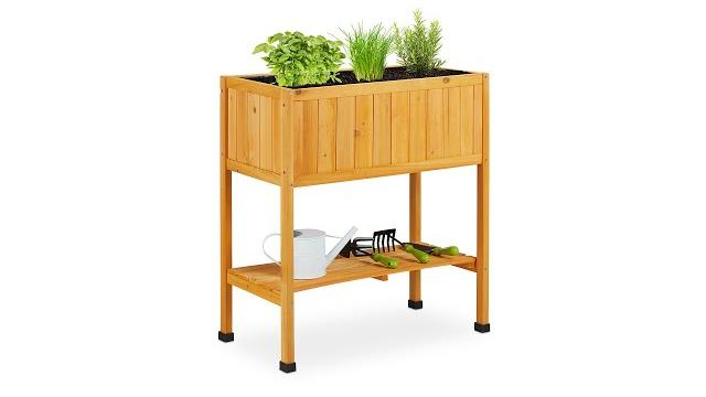 Relaxdays Hochbeet aus Holz Bild 2