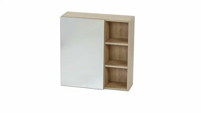 Vicco 'Senyo' Spiegelschrank, Spanplatte, 62 x 64 x 21 cm, Goldkraft Bild 7