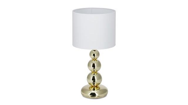 Relaxdays Tischlampe Gold Bild 2