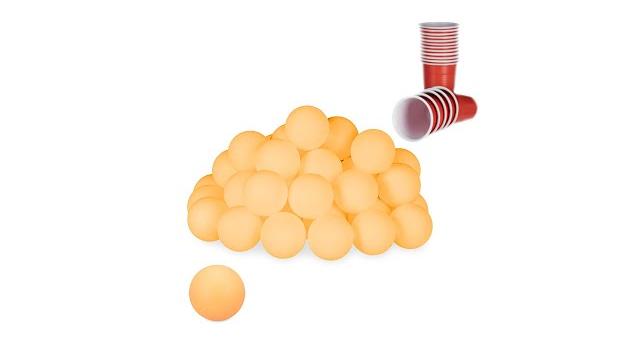 Relaxdays Beer Pong Bälle orange Bild 2