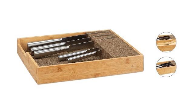 Relaxdays Messerhalter Bambus Bild 2