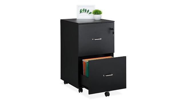 Relaxdays Rollcontainer mit Hängeregister Bild 2