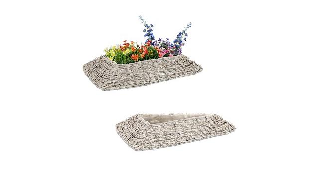 Relaxdays Dreieckiger Blumentopf im 2er Set Bild 2
