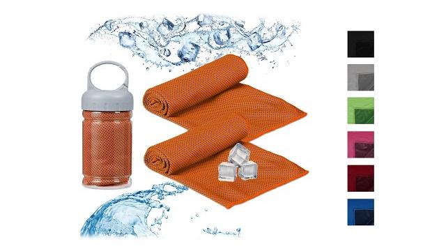 Relaxdays Kühlendes Handtuch im 2er Pack Bild 2