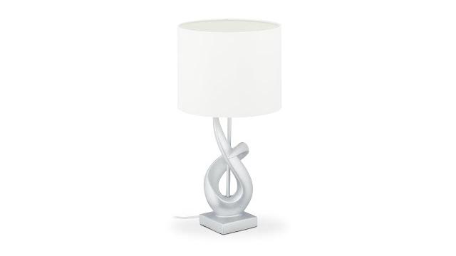 Relaxdays Tischlampe modern silber Bild 2
