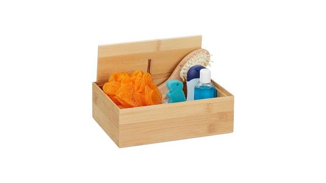 Relaxdays Aufbewahrungsbox mit Deckel Bild 2