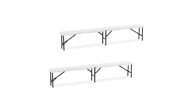 Relaxdays Bierbank 2er Set 240 cm Bild 2