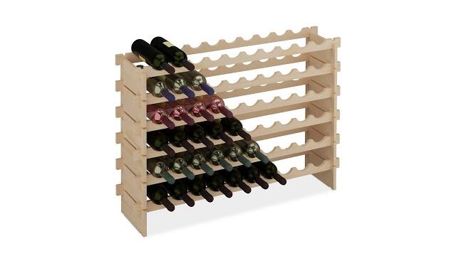 Relaxdays Erweiterbares Weinregal für Flaschen Bild 2