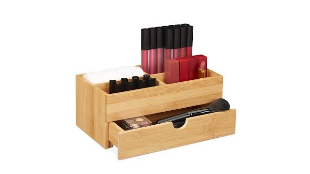 Relaxdays Bambus Kosmetik Organizer Bild 2