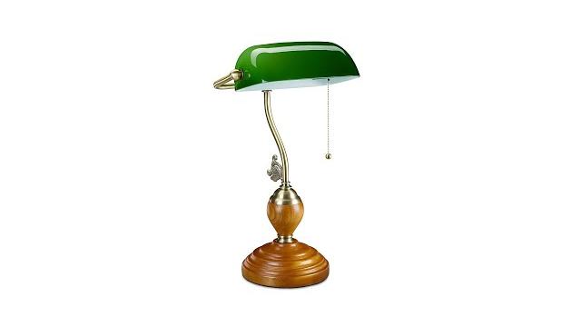 Relaxdays Bankerlampe mit Zugschalter Bild 2
