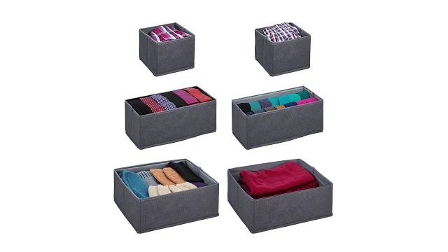 Relaxdays Schubladen Organizer 6er Set Bild 2