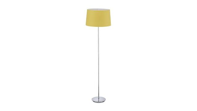 Relaxdays Stehlampe mit Stoffschirm Bild 2