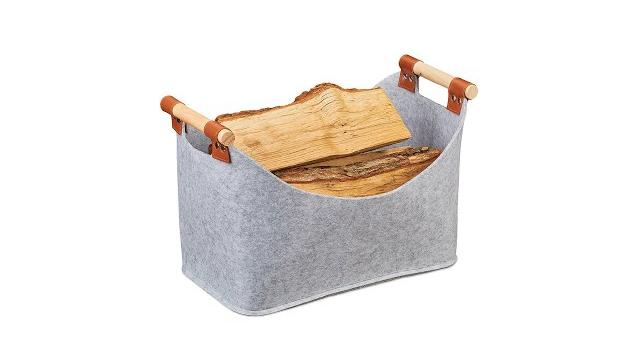 Relaxdays Filztasche mit Holzgriffen Bild 2