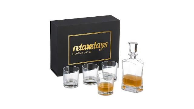 Relaxdays 5-tlg. Whisky Set mit Karaffe & Gläsern Bild 2