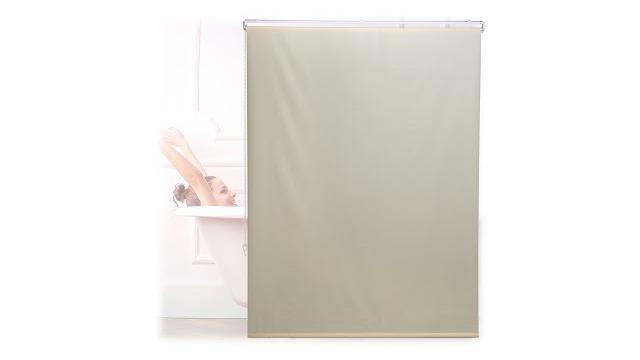 Relaxdays Duschrollo beige Bild 2