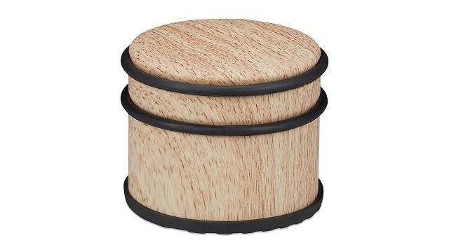 Relaxdays Türstopper Holzoptik hellbraun Bild 2