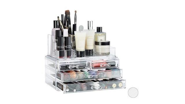 Relaxdays 2 x Make Up Organizer transparent Bild 2