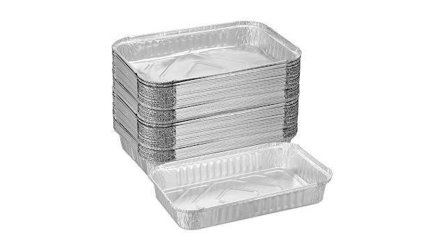 Relaxdays Aluschalen Grill 50er Set Bild 2