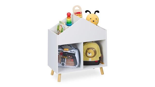 Relaxdays Kinderregal Haus Bild 2