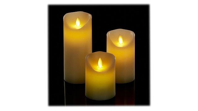 Relaxdays LED Kerzen 3er Set Bild 2