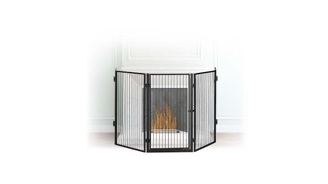 Relaxdays Kaminschutzgitter Metall Bild 2