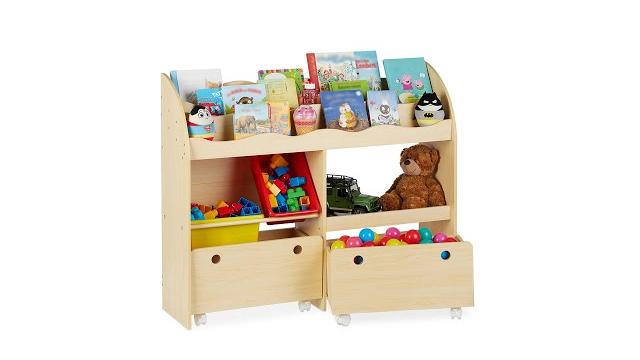 Relaxdays Kinderregal für Spielzeug Bild 2