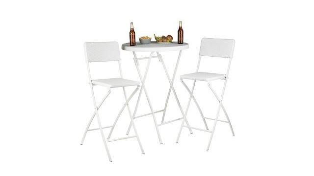 Relaxdays 2er Set Barhocker Rattan Bild 2