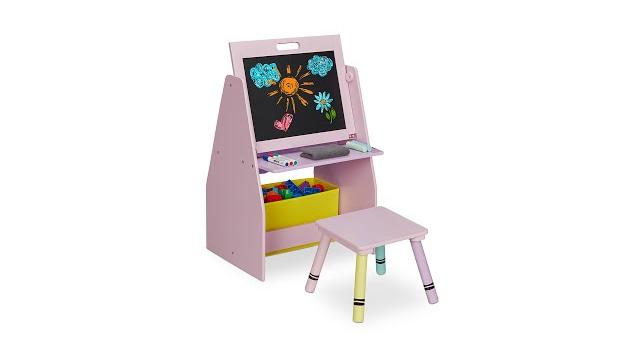 Relaxdays Kinderregal mit Tafel Bild 2