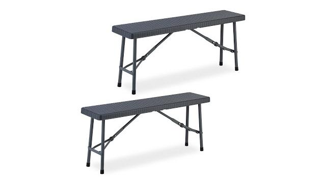 Relaxdays 2er Set Bierbank 102 cm Bild 2