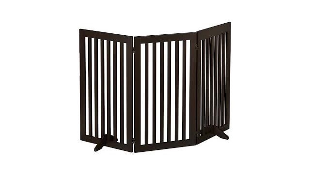 Relaxdays Braunes Absperrgitter 92 cm Bild 2
