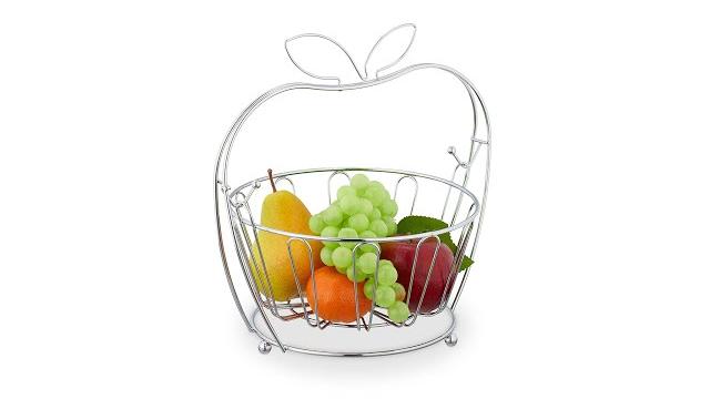 Relaxdays Obstschale "Apfel" aus Metall Bild 2