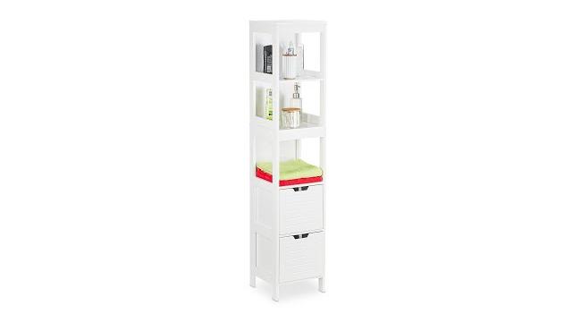 Relaxdays Badezimmerschrank weiß Bild 2
