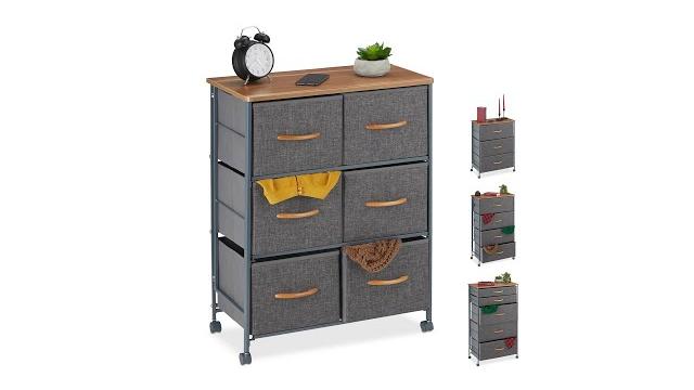 Relaxdays Schubladenschrank mit Rollen Bild 2
