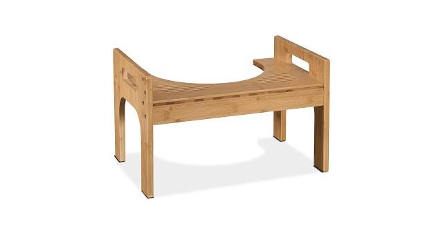 Relaxdays Toilettenhocker aus Bambus Bild 2