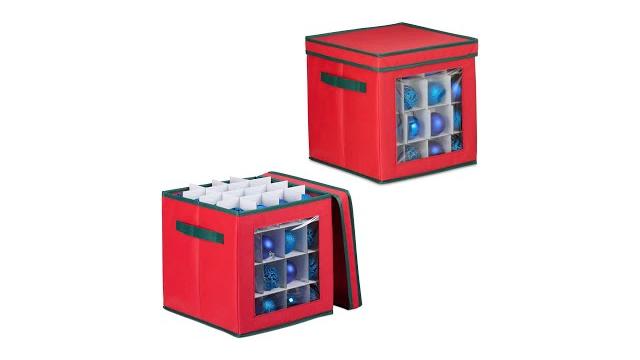 Relaxdays Weihnachtskugel Aufbewahrungsbox 2er Set Bild 2