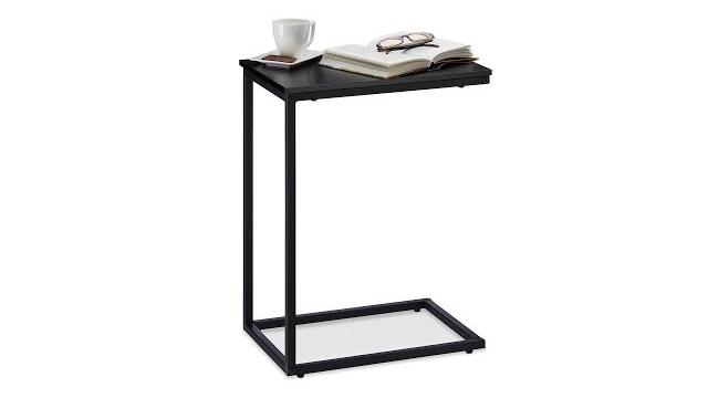 Relaxdays Beistelltisch schwarz mit Metallgestell Bild 2