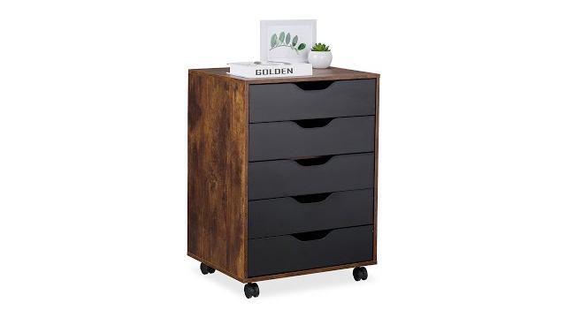 Relaxdays Rollcontainer mit Schubladen Bild 2