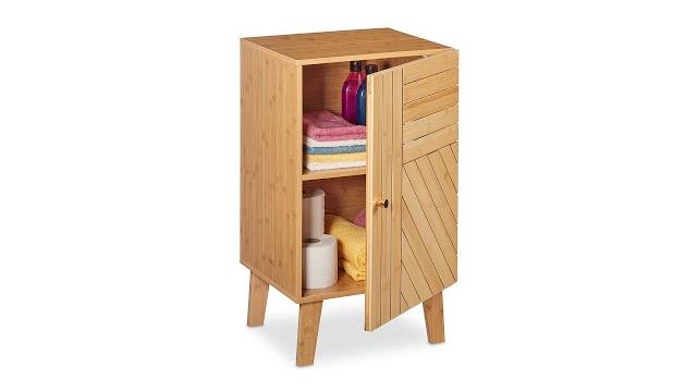 Relaxdays Badschrank Bambus Bild 2