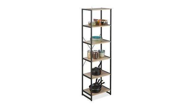 Relaxdays Standregal Industrial mit 6 Etagen Bild 2