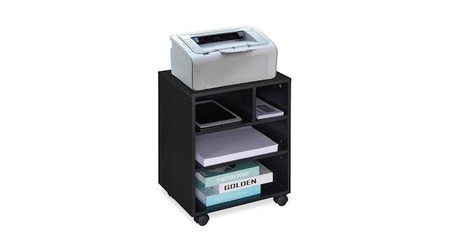 Relaxdays Schwarzer Rollcontainer Bild 2